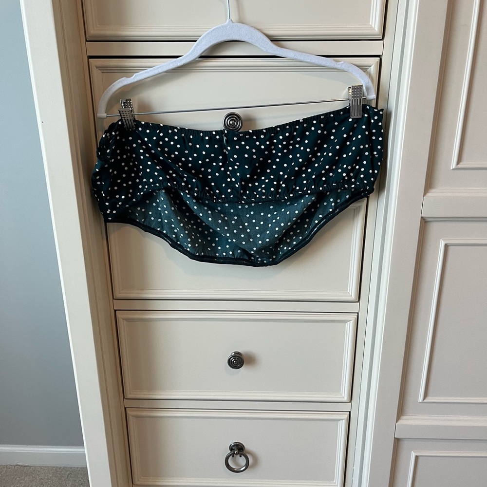 SHEIN 2 piece set, green polka dot skirt and tube top, NWOT, size 3X - Picture 10 of 11
